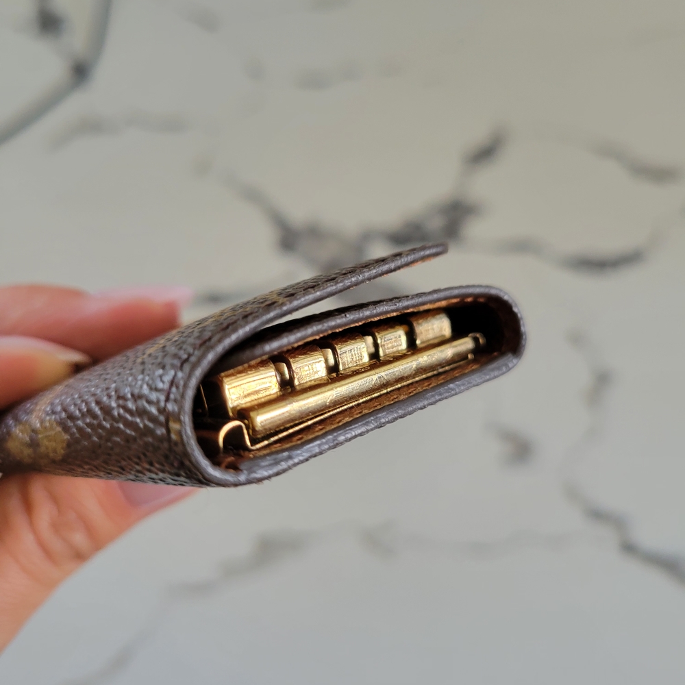 🍒 Louis Vuitton Brown Monogram Key & Card Holder - Picture 2 of 9